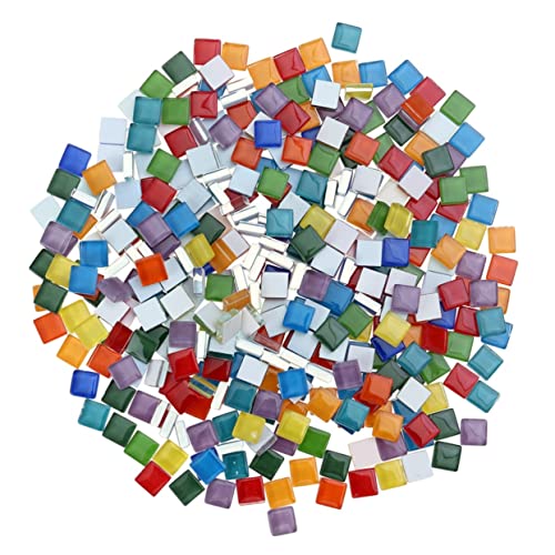 LABRIMP 360 Stück Bunte Kristallglas Mosaikfliesen für Diy Kunsthandwerk Wasserfest Leicht zu Reinigen für Kreative Heimdekoration und Bastelprojekte mit Kindern von LABRIMP