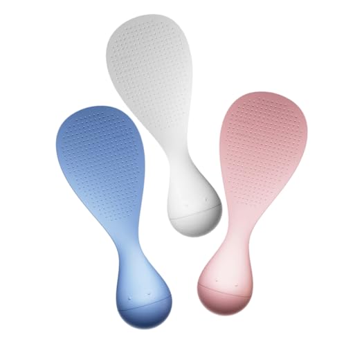 LABRIMP 3Stücke Teiliges Reispaddel Hitzebeständiger Antihaftbeschichteter Kochlöffel für Reiskocher Stand Up Design für Küche von LABRIMP