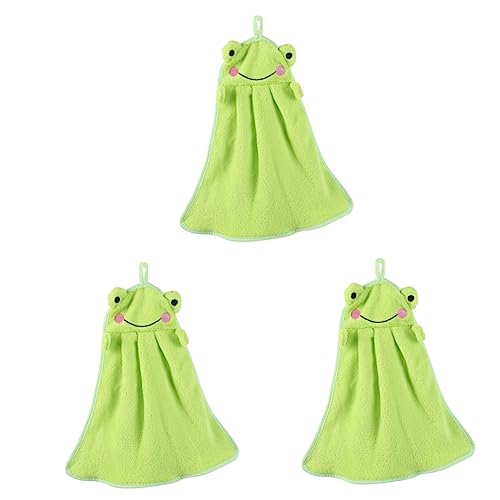 LABRIMP 3stücke Super-absorbierendes Cartoon Handtuch Für Kleine Frosch Waschlappen Vielseitig Einsetzbar Als Reinigungstuch Für Hause Oder Unterwegs von LABRIMP