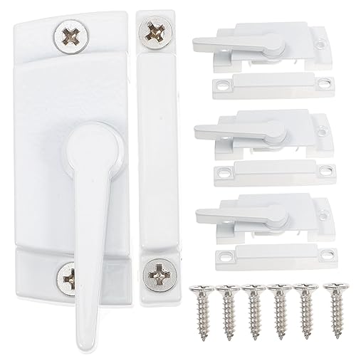 LABRIMP 4 Stück Fenstersicherung Fenster Sash Lock für Horizontale Schiebefenster Einfache Installation Langlebig Verbessertes Design für und Privatsphäre LABRIMP 4 Stück Fenstersicherung Fenster Sash Lock für Horizontale Schiebefenster Einfache Installation Langlebig Verbessertes Design für und Privatsphäre von LABRIMP
