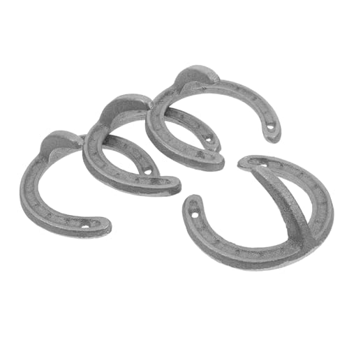 LABRIMP 4 Stück Gusseisen Haken Wetterfeste Pferdehuf Wandhaken Vintage Dekorative Kleiderhaken Robuste Garderobenhaken Für Innen Außen Mantel Handtuch Aufhängung LABRIMP 4 Stück Gusseisen Haken Wetterfeste Pferdehuf Wandhaken Vintage Dekorative Kleiderhaken Robuste Garderobenhaken Für Innen Außen Mantel Handtuch Aufhängung von LABRIMP