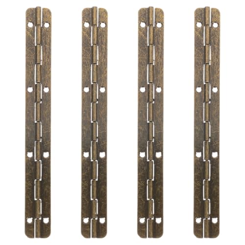 LABRIMP 4 Stück Hochwertige Strapazierfähige Scharniere für Schmuckkisten und Holzboxen mit Löchern für Einfache Montage Nickel Bronze LABRIMP 4 Stück Hochwertige Strapazierfähige Scharniere für Schmuckkisten und Holzboxen mit Löchern für Einfache Montage Nickel Bronze von LABRIMP