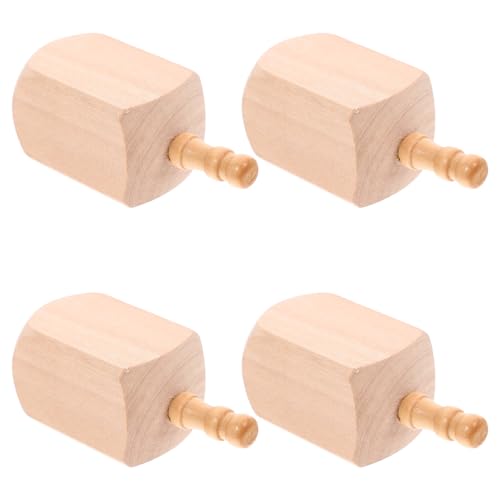 LABRIMP 4 Stück Holz Dreidel für Hanukkah Unlackierte DIY Kreative Bastelideen für Familienfeiern Robuste Holzmaterialien für Endlosen Spaß LABRIMP 4 Stück Holz Dreidel für Hanukkah Unlackierte DIY Kreative Bastelideen für Familienfeiern Robuste Holzmaterialien für Endlosen Spaß von LABRIMP