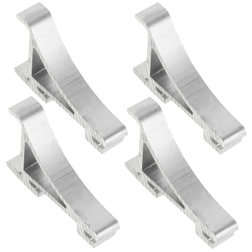 LABRIMP 4 Stück Kühlschrank Regal Clips Verstellbare Metallhalterungen für Gefrierschrank und Kühlschrank Multifunktionale Unterstützung für Display und Getränkeregale LABRIMP 4 Stück Kühlschrank Regal Clips Verstellbare Metallhalterungen für Gefrierschrank und Kühlschrank Multifunktionale Unterstützung für Display und Getränkeregale von LABRIMP