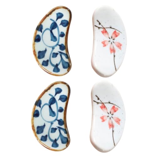 LABRIMP 4 Stück Praktische Keramik Essstäbchenhalter Retro Japanischer Stil Stilvolle Küchendeko Wiederverwendbare Essstäbchenablage für Zuhause Restaurant und Party Langlebig und LABRIMP 4 Stück Praktische Keramik Essstäbchenhalter Retro Japanischer Stil Stilvolle Küchendeko Wiederverwendbare Essstäbchenablage für Zuhause Restaurant und Party Langlebig und von LABRIMP
