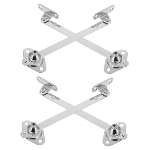 LABRIMP 4 Stück Schranktürscharniere Robuste Klappstützen für Küchenschränke Einfache Montage Platzsparendes Design Sichere und Sanfte Funktionalität von LABRIMP