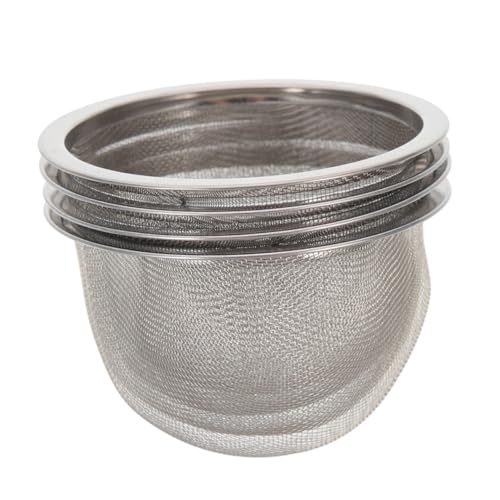 LABRIMP 4stücke Edelstahl-teesieb Für Teekanne Wiederverwendbarer Teefilter Aus Netzgewebe Teekannen-ei Für Teebrühen Leicht Zu Reinigen Und Temperaturbeständig von LABRIMP