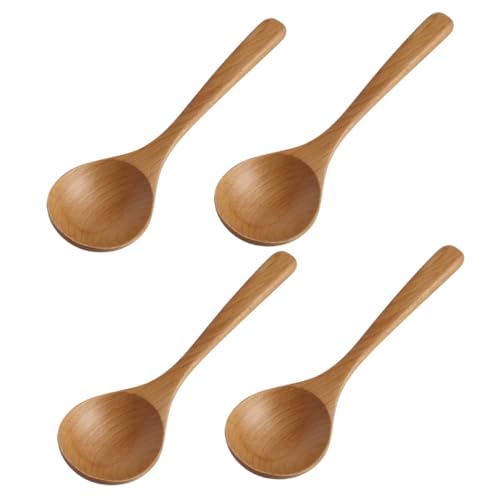LABRIMP 4 Stück Teiliges Holz Suppenlöffel mit Langem Griff Ergonomisch Geformt Kratzfest und Hitzebeständig Vielseitig Einsetzbar für Suppe Porridge Schonend für Kochgeschirr Große LABRIMP 4 Stück Teiliges Holz Suppenlöffel mit Langem Griff Ergonomisch Geformt Kratzfest und Hitzebeständig Vielseitig Einsetzbar für Suppe Porridge Schonend für Kochgeschirr Große von LABRIMP