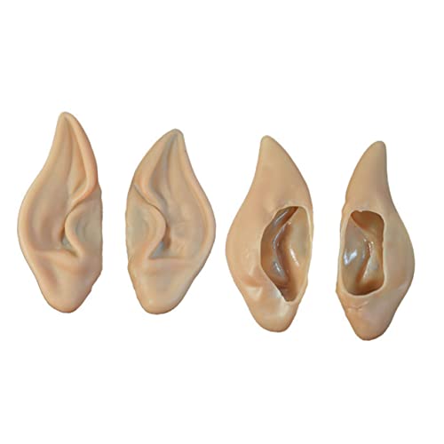 LABRIMP 4 Stück Teiliges Lustiger Künstlicher Ohren für Cosplay Elfenohren Halbelfenohren Party Zubehör für Halloween und Kostüme LABRIMP 4 Stück Teiliges Lustiger Künstlicher Ohren für Cosplay Elfenohren Halbelfenohren Party Zubehör für Halloween und Kostüme von LABRIMP