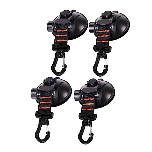 LABRIMP 4 Stück Teiliges Saugnapf Haken mit Karabiner Extra Stark für Zelt und Vordach Vielseitig Einsetzbar bei Camping Wohnmobil und Outdoor Einfache Montage Glatten Flächen Schwarz LABRIMP 4 Stück Teiliges Saugnapf Haken mit Karabiner Extra Stark für Zelt und Vordach Vielseitig Einsetzbar bei Camping Wohnmobil und Outdoor Einfache Montage Glatten Flächen Schwarz von LABRIMP