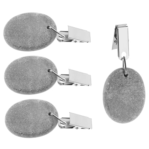 LABRIMP 4 Stück Teiliges Tischdeckenbeschwerer aus Naturstein für Outdoor Einsätze Windfeste Tischdeckenklammern mit Elegantem Design für Garten Camping und Partys Wiederverwendbar LABRIMP 4 Stück Teiliges Tischdeckenbeschwerer aus Naturstein für Outdoor Einsätze Windfeste Tischdeckenklammern mit Elegantem Design für Garten Camping und Partys Wiederverwendbar von LABRIMP