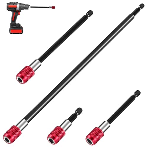 LABRIMP 4 Stück Teiliges Verlängerungsset für Bohrer mit Halter Sechskantadapter Tragbar Vielseitig Einsetzbar für Heimwerker Auto und Maschinenwartung LABRIMP 4 Stück Teiliges Verlängerungsset für Bohrer mit Halter Sechskantadapter Tragbar Vielseitig Einsetzbar für Heimwerker Auto und Maschinenwartung von LABRIMP