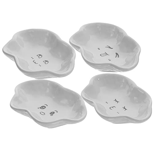 LABRIMP 4 Stück Teiliges Wolkenförmiges Porzellan Dip Schalen Süße Saucenschalen für Essig Gemüse Snacks und Spülmaschinenfest und Hitzebeständig LABRIMP 4 Stück Teiliges Wolkenförmiges Porzellan Dip Schalen Süße Saucenschalen für Essig Gemüse Snacks und Spülmaschinenfest und Hitzebeständig von LABRIMP