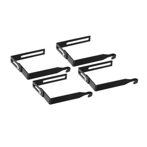 LABRIMP 4 Stück Verstellbare Metallhaken für Türen Aufbewahrungshaken für Bad Schlafzimmer Küche Büro Praktische Kleider Handtuch und Taschenhalter Schwarz LABRIMP 4 Stück Verstellbare Metallhaken für Türen Aufbewahrungshaken für Bad Schlafzimmer Küche Büro Praktische Kleider Handtuch und Taschenhalter Schwarz von LABRIMP