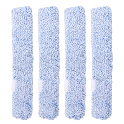 LABRIMP 4 Stück Wiederverwendbare Mikrofaser Pads für Fensterreiniger Ersatzbezüge für Fenster Spiegel und Glasoberflächen Einfache Montage Langlebig für Haushalt von LABRIMP