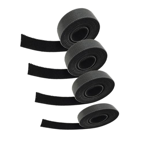 LABRIMP 4 Stück Wiederverwendbare Nylon Kabelbinder bis Kabelmanagement Klettband Kabel Organizer Strap für Büro und Zuhause von LABRIMP