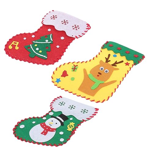 LABRIMP 4 Stücke Kinderhandwerk Handgemachter Weihnachtsschmuck Aus Stoff Für Kinder Weihnachtsdeko Für Wand Fenster Tür Home Party Dekoration LABRIMP 4 Stücke Kinderhandwerk Handgemachter Weihnachtsschmuck Aus Stoff Für Kinder Weihnachtsdeko Für Wand Fenster Tür Home Party Dekoration von LABRIMP