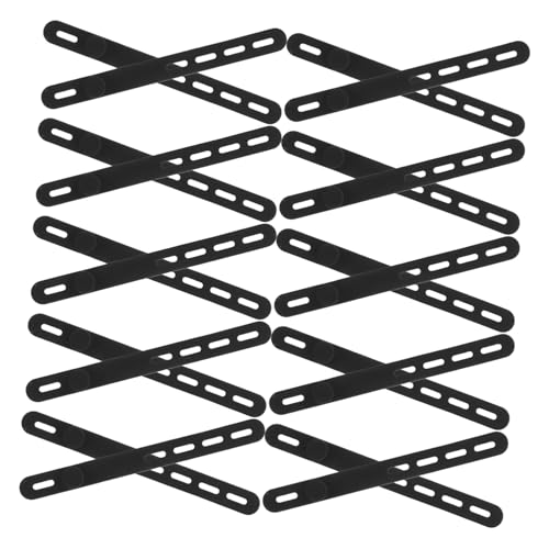 LABRIMP 40 Stück Kabelmanager Kabelorganisator Silikon Datenkabelbinder Silikondraht-organizer Kabelumwicklung Aus Silikon Kabelbinder Aus Kieselgel Schwarz von LABRIMP