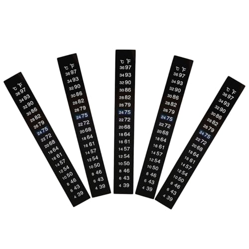 LABRIMP 5 Stück Fermentationsthermometer Aufkleber für Brauen Präzise Temperaturmessung Leicht Anzubringen Wiederverwendbar für Gärbehälter und Brauflaschen LABRIMP 5 Stück Fermentationsthermometer Aufkleber für Brauen Präzise Temperaturmessung Leicht Anzubringen Wiederverwendbar für Gärbehälter und Brauflaschen von LABRIMP