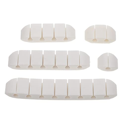 LABRIMP 5 Stück Teiliges Kabelhalter Set Selbstklebend Multifunktionale Kabelführung für Ladekabel USB Organizer Zugentlastung und Kabelmanagement Am Schreibtisch Kompakt und Einfach zu von LABRIMP