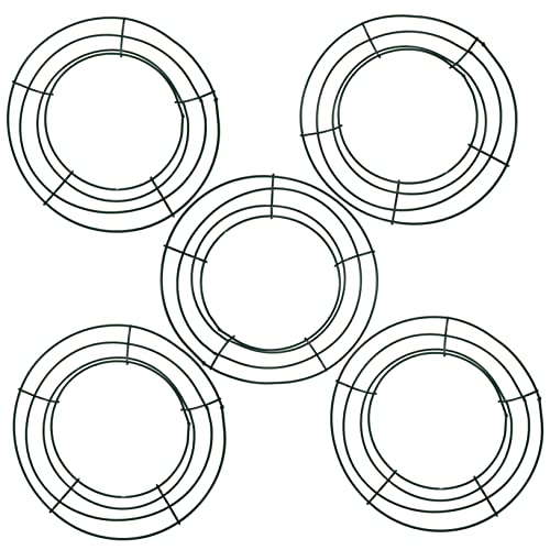 LABRIMP 5 Stück Teiliges Metallkranzrahmen Rund Stabiler Drahtkranzrahmen für Weihnachtsdekoration DIY Kränze Blumenarrangements und Herbstbasteleien LABRIMP 5 Stück Teiliges Metallkranzrahmen Rund Stabiler Drahtkranzrahmen für Weihnachtsdekoration DIY Kränze Blumenarrangements und Herbstbasteleien von LABRIMP