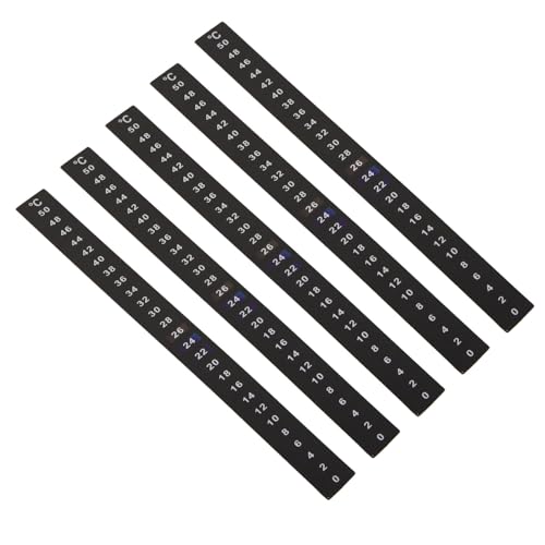 LABRIMP 5 Stück Thermometer Aufkleber für Fermentation Selbstklebende Temperaturmessung für Brauen und Gärung LABRIMP 5 Stück Thermometer Aufkleber für Fermentation Selbstklebende Temperaturmessung für Brauen und Gärung von LABRIMP