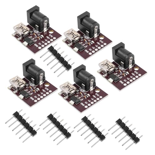 LABRIMP 5 Stück USB Power Module Interface Board Mini USB Ladeadapter Professionelles Power Supply mit Überlastschutz Installieren und von LABRIMP