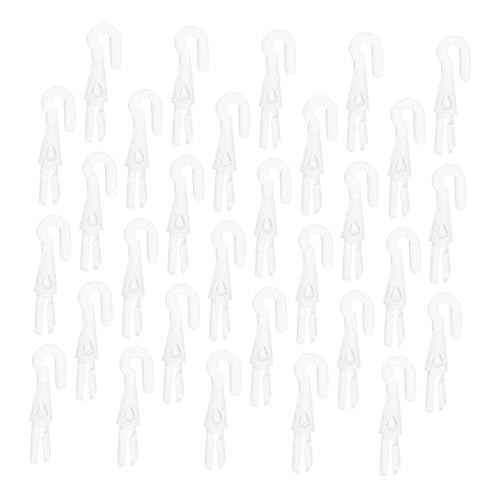 LABRIMP 50 Stück Blind Wand Haken Robuste Haken für Vertikale Jalousien Einfache Installation Bequemer Griff für Fensterrollos und Gardinenstangen von LABRIMP