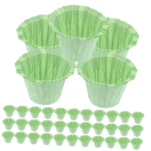 LABRIMP 50 Stück Papier Muffinförmchen Essbare Cupcake Liner für Hochzeiten und Partys Umweltfreundliche Backbecher in Grün zu Verwenden Entsorgen für Kreative Backprojekte LABRIMP 50 Stück Papier Muffinförmchen Essbare Cupcake Liner für Hochzeiten und Partys Umweltfreundliche Backbecher in Grün zu Verwenden Entsorgen für Kreative Backprojekte von LABRIMP