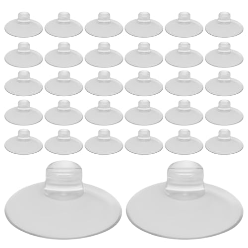 LABRIMP 50 Stück Perforierte Saugnapfhaken PVC Wiederverwendbar Wasserfest Kabelhalter und Organisationslösung für Küche und Bad Schnelles Greifen Platzsparend Schwere Belastung von LABRIMP
