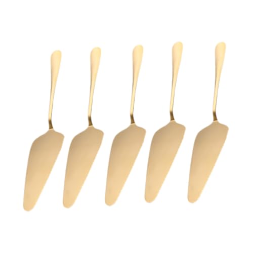 LABRIMP 5Stücke Kuchen Teilig Multifunktionale Spatel für Pizza und Kuchen Ergonomisches Design mit Gezahntem Rand von LABRIMP