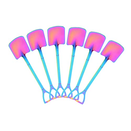 LABRIMP 6 Stück Teiliges Bunte Dessertlöffel Leichte Eislöffel und Kuchenspoons für Bar Milchtee und Cafés Ergonomisch und Komfortabel zu Halten LABRIMP 6 Stück Teiliges Bunte Dessertlöffel Leichte Eislöffel und Kuchenspoons für Bar Milchtee und Cafés Ergonomisch und Komfortabel zu Halten von LABRIMP