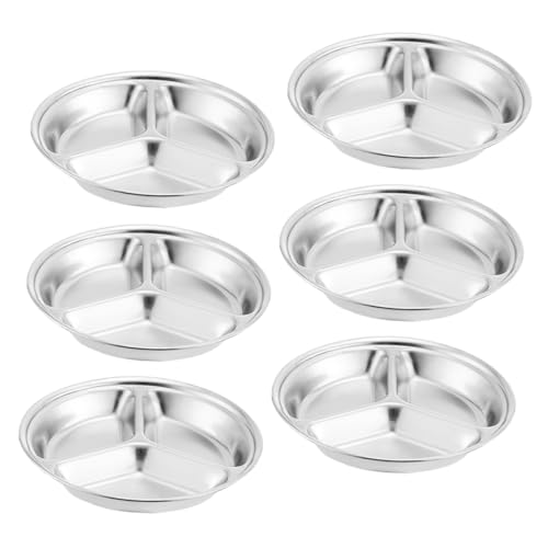 LABRIMP 6 Stück Teiliges Edelstahl Gewürzschälchen mit Fächern Dickwandig Kratzfest für Dipsaucen Snacks Vielseitig Einsetzbar für Zuhause und Gastronomie LABRIMP 6 Stück Teiliges Edelstahl Gewürzschälchen mit Fächern Dickwandig Kratzfest für Dipsaucen Snacks Vielseitig Einsetzbar für Zuhause und Gastronomie von LABRIMP