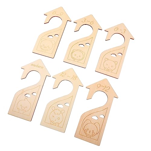 LABRIMP 6 Stück Teiliges Holz Kleiderschrank Organizer Holz Kleidungsstücke Teiler für Aufbewahrung und Sortierung nach Alter im Kinderzimmer LABRIMP 6 Stück Teiliges Holz Kleiderschrank Organizer Holz Kleidungsstücke Teiler für Aufbewahrung und Sortierung nach Alter im Kinderzimmer von LABRIMP