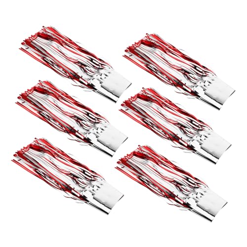 LABRIMP 6 Stück Teiliges Roter Folienfransen Vorhang für Hochzeiten Geburtstagsfeiern und Valentinstag Glitzernde Dekoration für Fotoecken und Karneval LABRIMP 6 Stück Teiliges Roter Folienfransen Vorhang für Hochzeiten Geburtstagsfeiern und Valentinstag Glitzernde Dekoration für Fotoecken und Karneval von LABRIMP