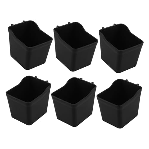 LABRIMP 6 Stück Teiliges Stecktafel Becher Organizer für Garagen Werkbänke Bastelräume und Küchen Hochwertige Aufbewahrungslösungen aus Robustem Material Schwarz von LABRIMP