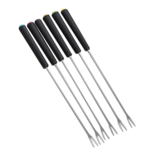 LABRIMP 6 Stück Teiliges und Schokoladengabeln Langlebige Fondue Gabeln mit Ergonomischem Griff zum Dippen Leicht zu Reinigen und Tragbar von LABRIMP
