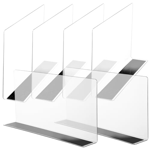 LABRIMP 6 Stück Transparente Regaltrenner aus PVC Multifunktionale Förmige Trennwände für Regale Magnetisch für Supermärkte und Geschäfte LABRIMP 6 Stück Transparente Regaltrenner aus PVC Multifunktionale Förmige Trennwände für Regale Magnetisch für Supermärkte und Geschäfte von LABRIMP