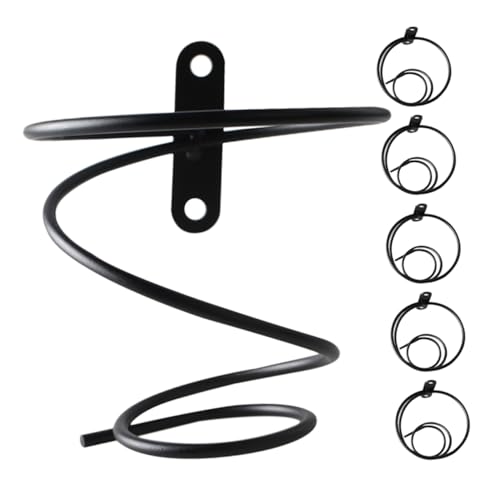 LABRIMP 6 Stück Wand Weinregal aus Teiliges Spiralförmiger Flaschenhalter für Sichere Lagerung von Rotwein Dekorative Wandhalterung für Zuhause und Restaurants von LABRIMP