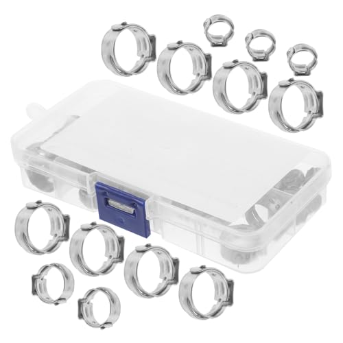 LABRIMP 70 Stück Teiliges Edelstahl Crimp-ring Sortiment Einstellbare Rohrschellen Verschleißfest Korrosionsbeständig Professionelle Schlauchschellen für Luft Flüssigkeitsdichte LABRIMP 70 Stück Teiliges Edelstahl Crimp-ring Sortiment Einstellbare Rohrschellen Verschleißfest Korrosionsbeständig Professionelle Schlauchschellen für Luft Flüssigkeitsdichte von LABRIMP