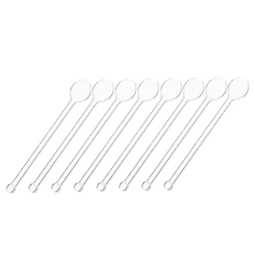 LABRIMP 8 Stück Teiliges Glas Kaffeelöffel mit Langem Stiel Transparente Glasspiralen für Dessert Tee Saft Stilvolle Ergonomische Rührlöffel aus Bruchsicherem Glas für Alltag LABRIMP 8 Stück Teiliges Glas Kaffeelöffel mit Langem Stiel Transparente Glasspiralen für Dessert Tee Saft Stilvolle Ergonomische Rührlöffel aus Bruchsicherem Glas für Alltag von LABRIMP