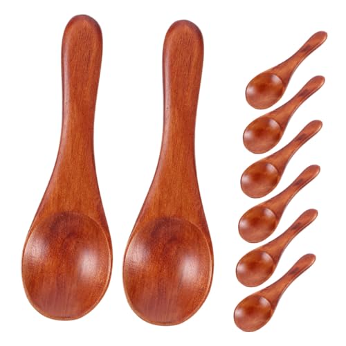 LABRIMP 8 Stück Teiliges Kleine Holzlöffel aus Robustem Holz zum Portionieren von Gewürzen Honig und Desserts Mini Holzlöffel für Eiscreme Verkostung und Küchengebrauch Leicht zu Reinigen LABRIMP 8 Stück Teiliges Kleine Holzlöffel aus Robustem Holz zum Portionieren von Gewürzen Honig und Desserts Mini Holzlöffel für Eiscreme Verkostung und Küchengebrauch Leicht zu Reinigen von LABRIMP