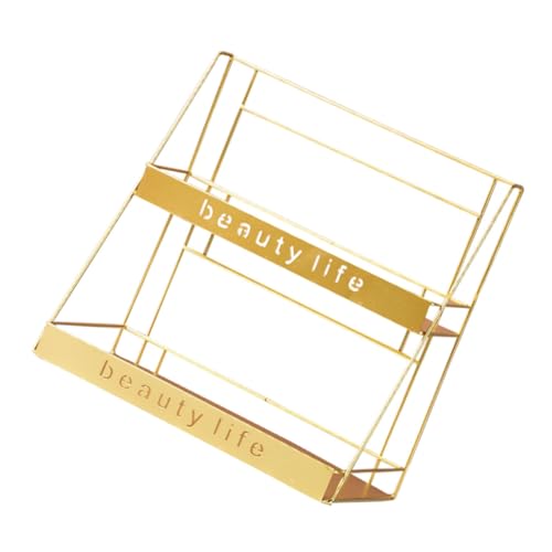 LABRIMP Aufbewahrungsregal Doppelstöckiges Badregal Kosmetik Organizer Robustes Desktop Regal Für Badezimmer Schlafzimmer Küche von LABRIMP