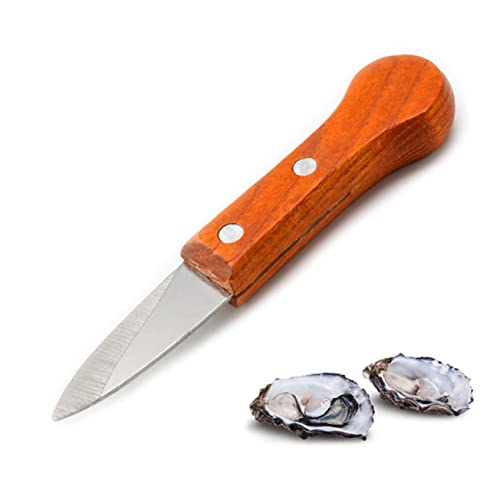 LABRIMP Austernöffner mit Holzgriff Werkzeug zum Öffnen von Muscheln und Schalen für Meeresfrüchte und Schalentiere Ergonomisches Design für Einfachen Gebrauch LABRIMP Austernöffner mit Holzgriff Werkzeug zum Öffnen von Muscheln und Schalen für Meeresfrüchte und Schalentiere Ergonomisches Design für Einfachen Gebrauch von LABRIMP