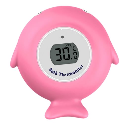LABRIMP Badethermometer Fischthermometer Wasserthermometer Pool Zubehör Badetemperaturthermometer Rosa von LABRIMP