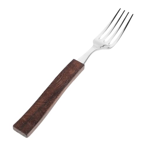 LABRIMP Besteck Aus Edelstahl Edelstahlgeschirr Edelstahlbesteck Geschirr Mit Holzgriff Rustikales Besteck Rostfreier Stahl Light Brown von LABRIMP