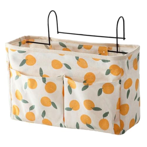 LABRIMP Bettorganizer mit Zitronenmuster Multifunktionale Hängetasche für Schlafzimmer Schlafsaal Büro Wandhalterung ohne Nägel für Fernbedienungen Bücher und Persönliche Gegenstände LABRIMP Bettorganizer mit Zitronenmuster Multifunktionale Hängetasche für Schlafzimmer Schlafsaal Büro Wandhalterung ohne Nägel für Fernbedienungen Bücher und Persönliche Gegenstände von LABRIMP