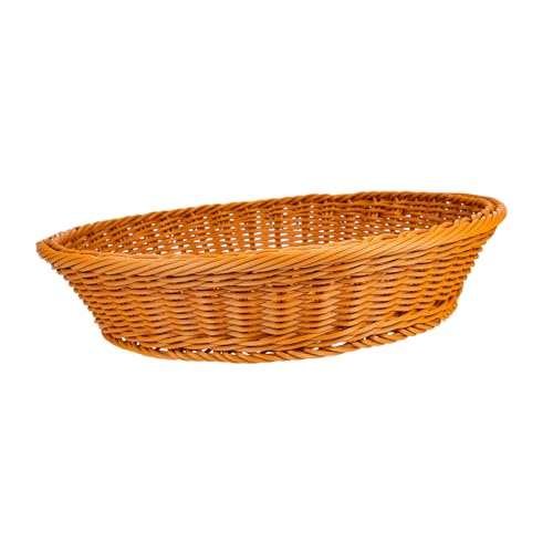 LABRIMP Geflochtener Rattan-korb Für Aufbewahrung Von Obst Brot Und Snacks Natürlicher Haushaltskorb Für Küche Und Einrichtung von LABRIMP