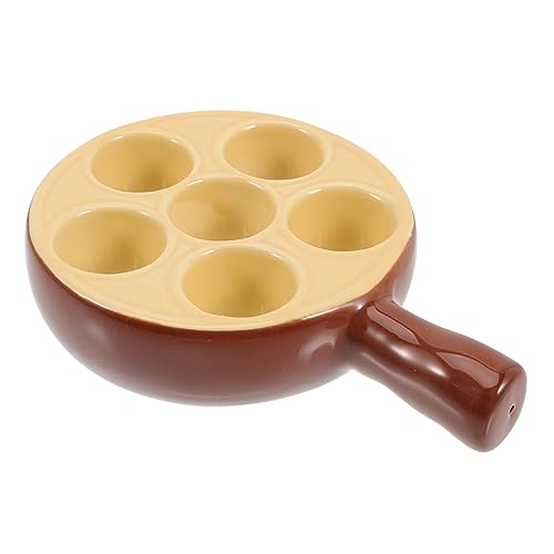 LABRIMP Ceramic Escargot Teller mit Griff Schnecken Grillplatte für Meeresfrüchte Backen und Servieren für Zuhause oder Gastronomie LABRIMP Ceramic Escargot Teller mit Griff Schnecken Grillplatte für Meeresfrüchte Backen und Servieren für Zuhause oder Gastronomie von LABRIMP