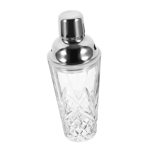 LABRIMP Cocktail-shaker Glaskörper Mit Silbernem Deckel Getränke-shaker Bar Vielseitig Einsetzbar Für Tee LABRIMP Cocktail-shaker Glaskörper Mit Silbernem Deckel Getränke-shaker Bar Vielseitig Einsetzbar Für Tee von LABRIMP